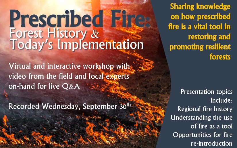 Recording of prescribed fire webinar now available